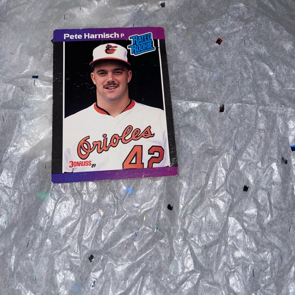 💥⚾️RATED ROOKIE BASEBALL ⚾️ CARD RARE⭐️🔥🔥HOT🔥 PETE HARNISCH DONRUSS 89